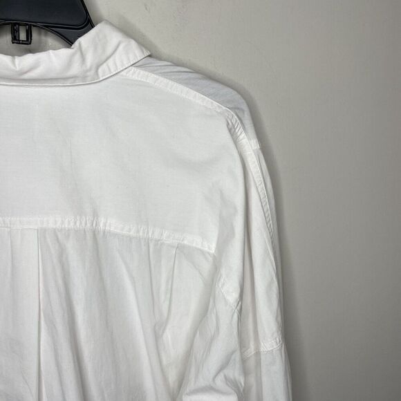 URBAN OUTFITTERS BDG Top Womens Medium White Button Down Crop NEW Blouse - Picture 7 of 13